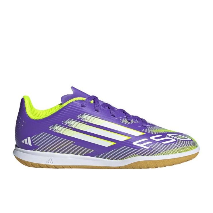 Adidas F50 -klubi JR JI0042 -jalkapallokengissä violetti