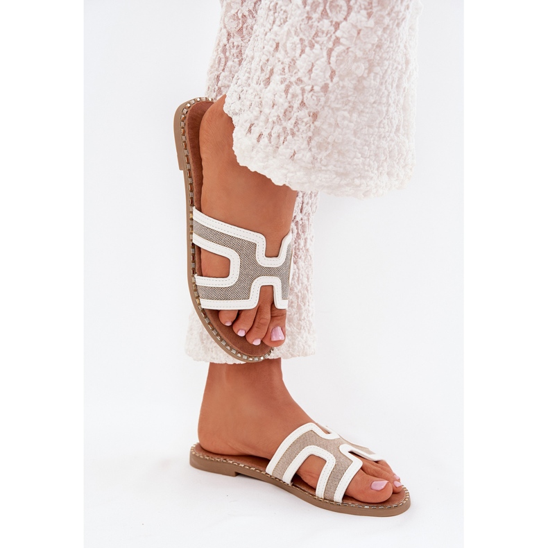 Boto Litteät naisten Vereya -flip -flops valkoinen