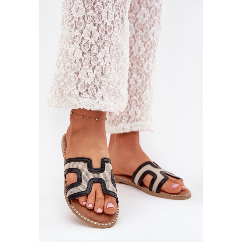 Boto Black Vereyan naisten litteät flopsit musta