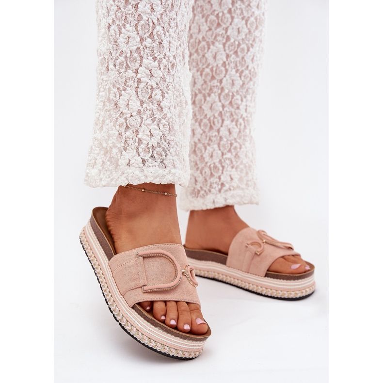 Boto Naisten flip flops foorumilla koristeella vaaleanpunainen daphira