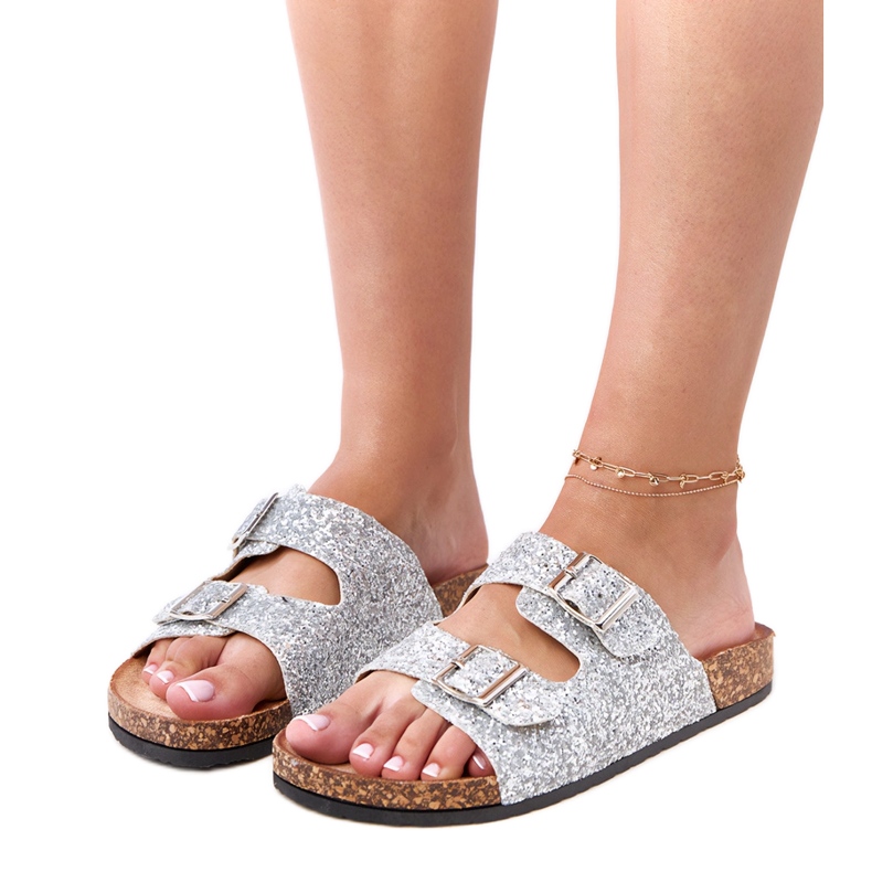 Hopea glitter flip flops flotilin korkkipohjassa