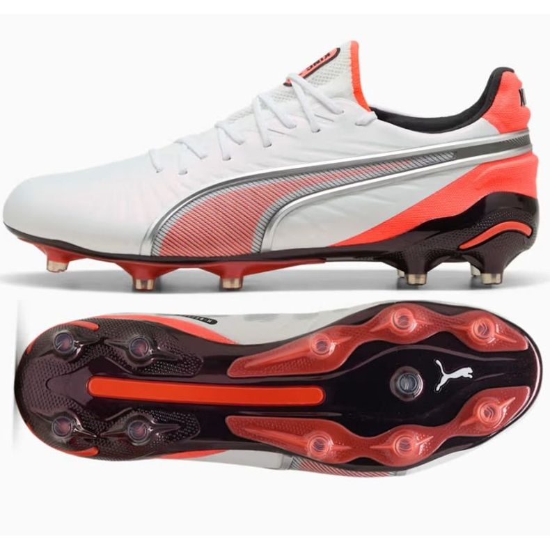 Puma King Ultimate FG/AG 108821-01 kengät valkoinen