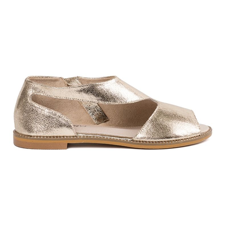 Goodin Kultaisten naisten sandaalit, joissa on leikkaus kultainen