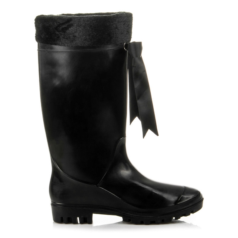 Korkeat eristyssaappaat musta