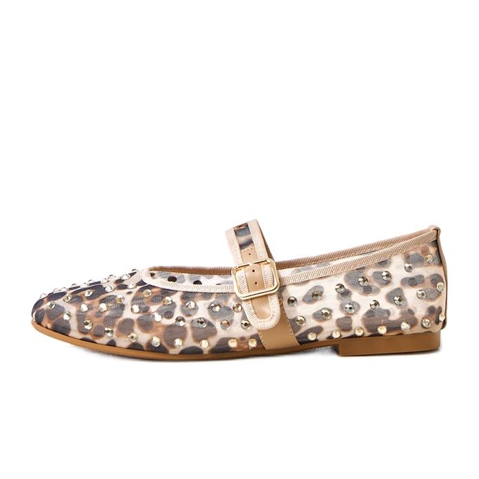 Pantitan Mesh Ballerinas Malmo -kiteillä ruskea