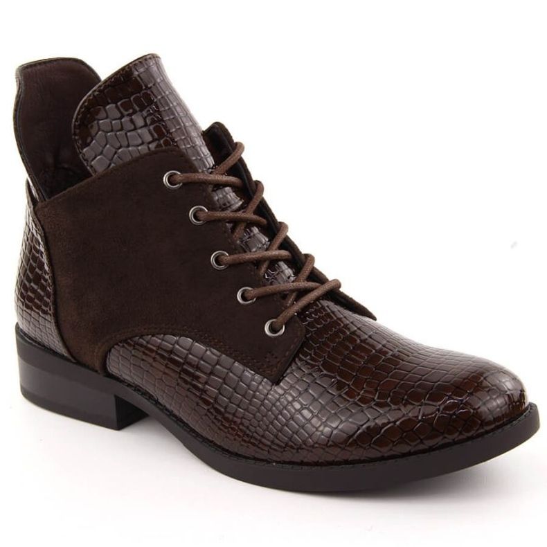 Vinceza Vincez Boots vuonna 16477 Jan348b ruskea
