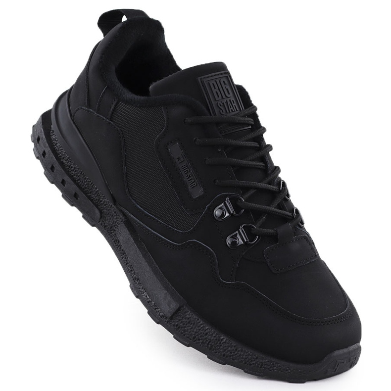 Big Star Miesten urheilukengät eristetty musta iso tähti SS174411