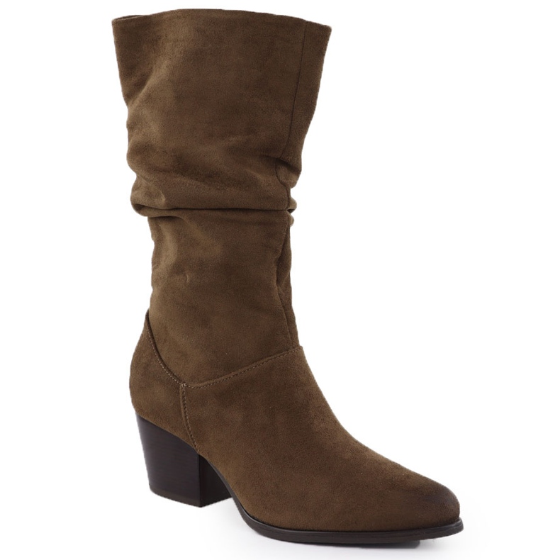 Brown Suede Boots Vinceza 26-58597