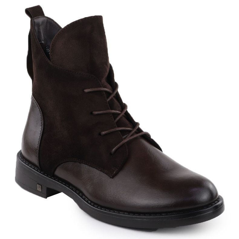 Naisten mokkanahka saappaat Brown Potocki Z25-SZ12080 ruskea