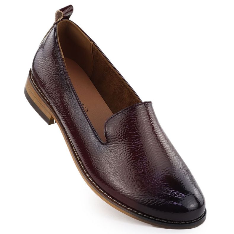 Naisten kengät Lords Maalattu Burgundy Potocki 19337 punainen