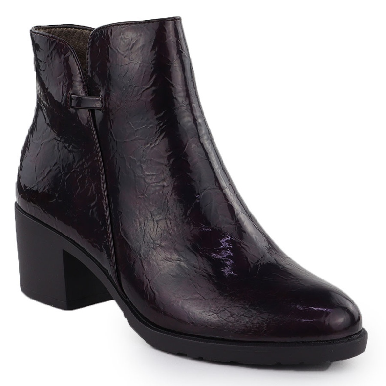 Maalattu saappaat Burgundy M. Daszyński SA128-61 -naisille naisille