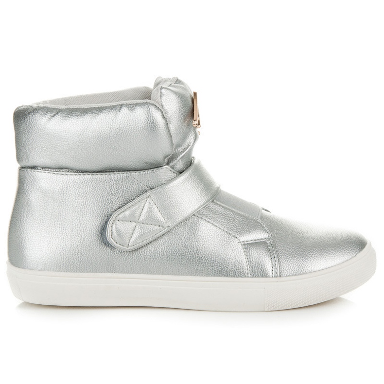 Korkeat tennarit tarranauhalla harmaa