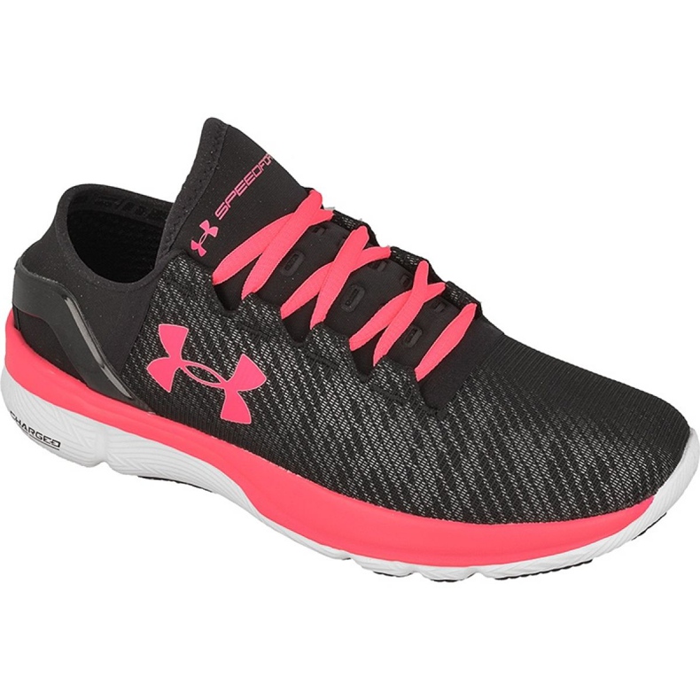 Under Armour Speedform Turbulence Run Fast W 1289792-962 juoksukengät musta vaaleanpunainen