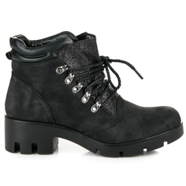 Vinceza Sidotut vaelluskengät musta