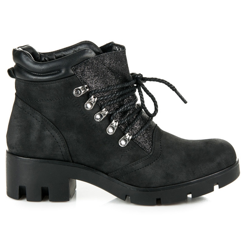 Vinceza Sidotut vaelluskengät musta