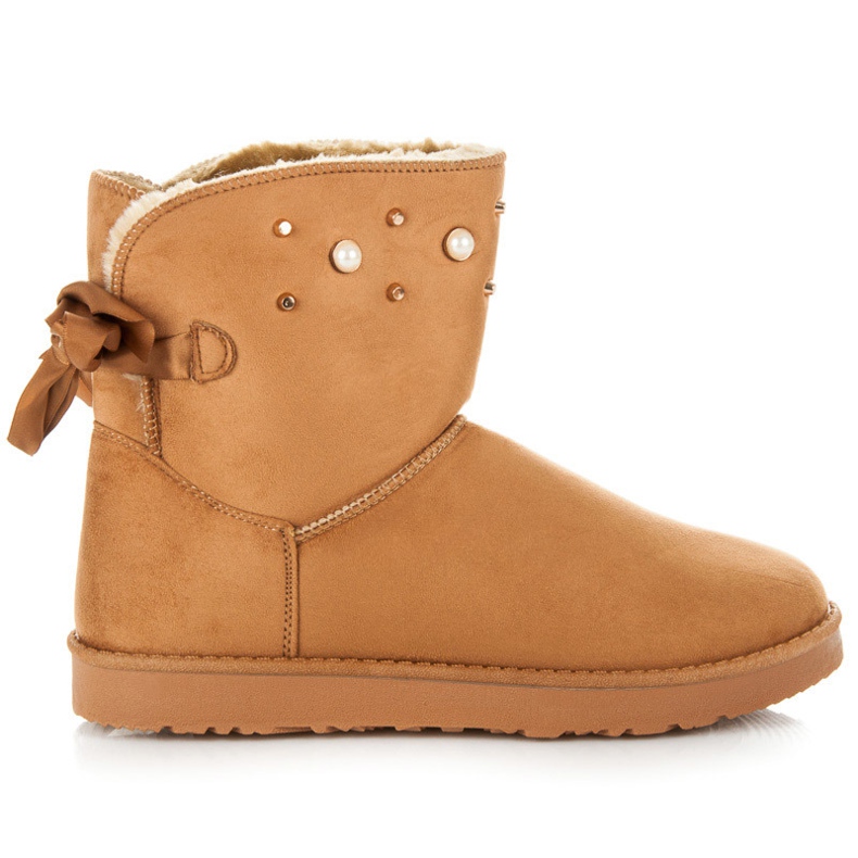 Kylie Mukluki helmillä ruskea