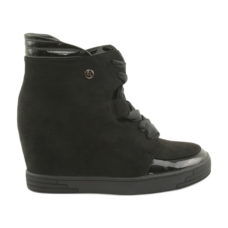 Sergio Leone Saapikkaat Tennarit, joissa rusetti vetoketjulla musta