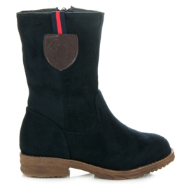 Top Shoes Lasten mokkanahkasaappaat tummansininen