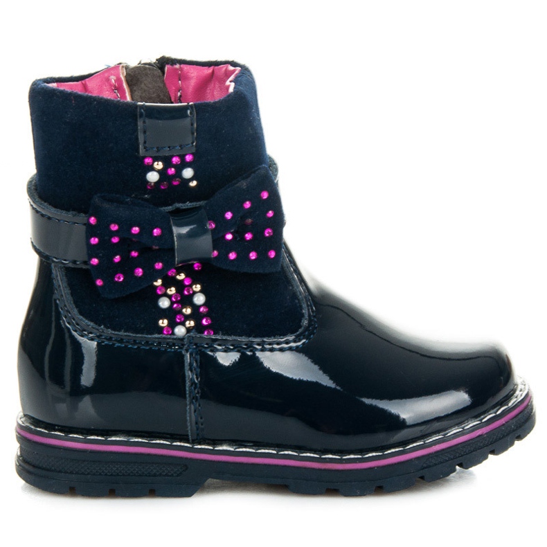 Saappaat jousella sininen