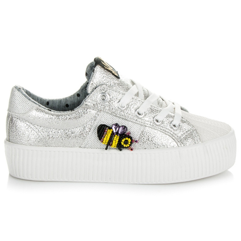 Kylie Hopeiset Creepers harmaa