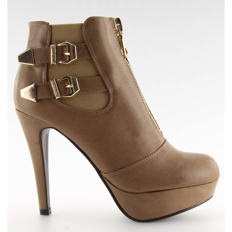 Saappaat vetoketjulla 1307 khaki