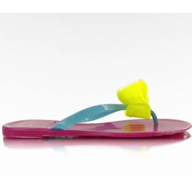 Flip-flops meliski IR-76 fuksia vaaleanpunainen keltainen sininen