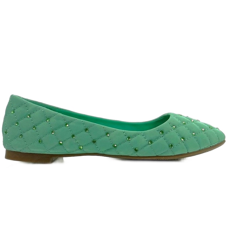 Tikatut balerinat XT373 vihreä