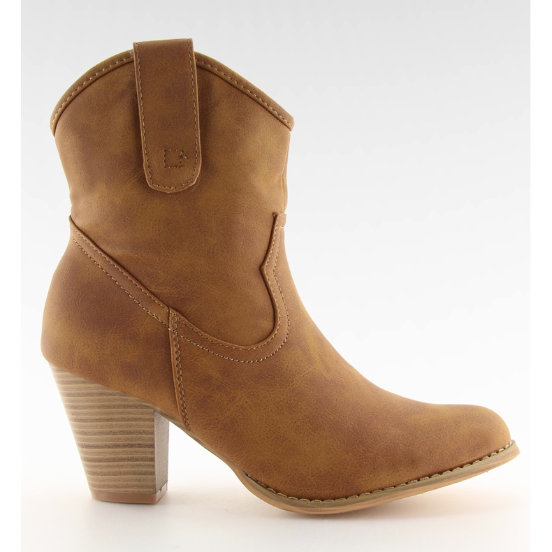 Tyylikkäät cowboy-saappaat HP8443 kameli ruskea monivärinen