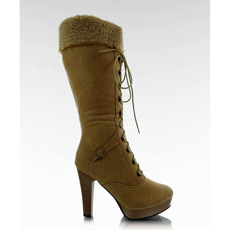 Saappaat G12400 -kamelinpostilla ruskea