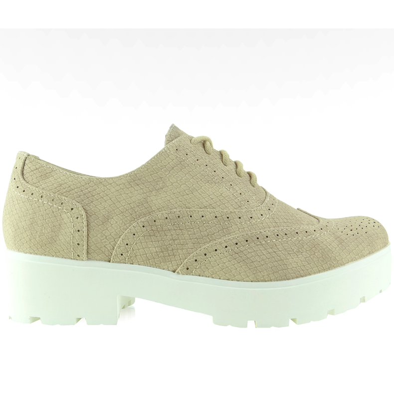 Korkeapohjaiset loaferit LBS1203 beige