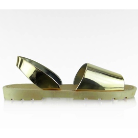 Peilityyliset sandaalit T-9117 Beige keltainen