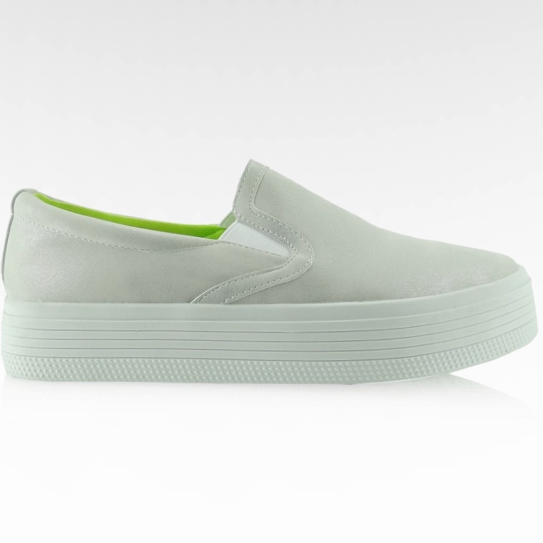 Liu'uta korkealle pohjalle E408 hopeaa harmaa