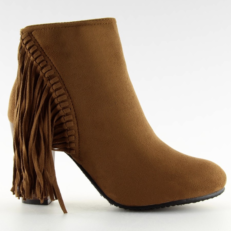Fringe C138 Camel -hapsuiset saappaat ruskea