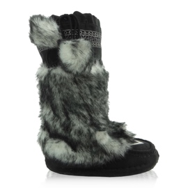 Mulkuki-lumisaappaat lapsille 58812E musta harmaa