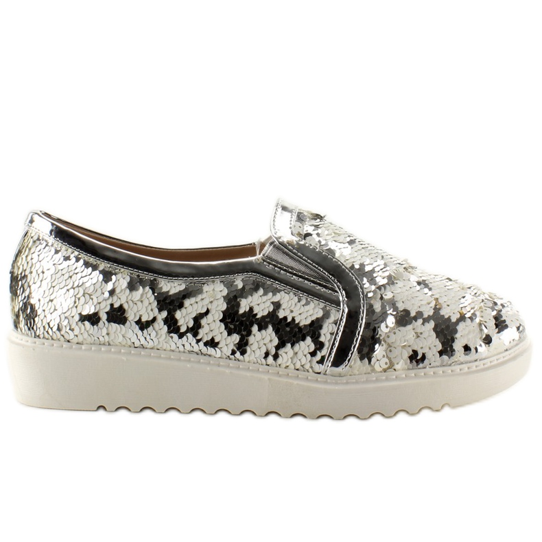 Tyylikäs Slip-On Rybia Łuska Ww01P harmaa