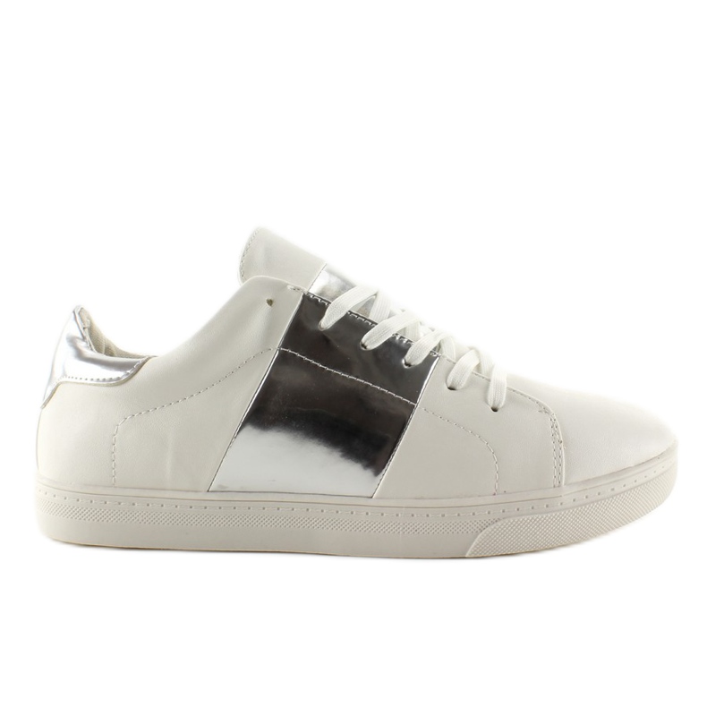 Tennarit metallisivuilla G130 Silver harmaa valkoinen