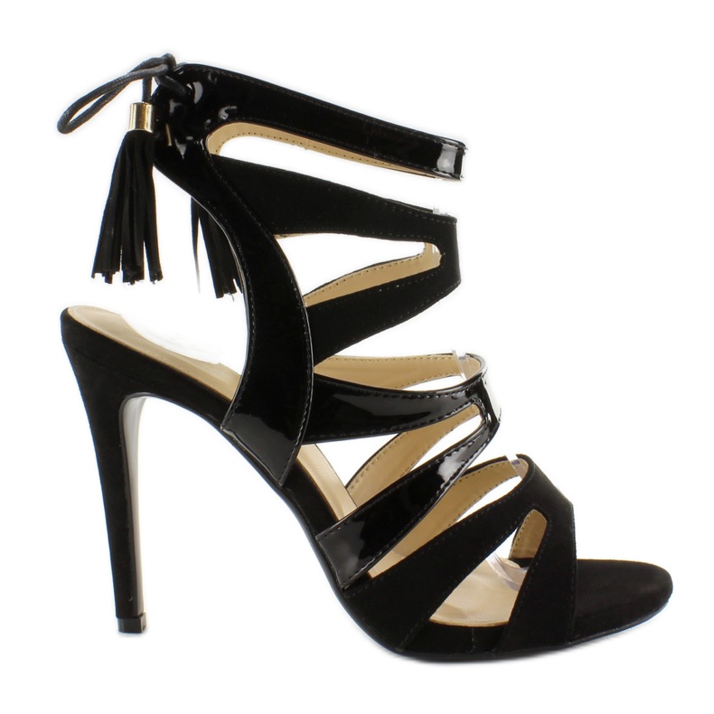 Korkokengät sandaalit 5009 Musta