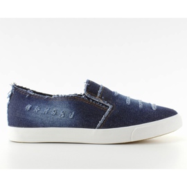 Slip-on lenkkarit D.Blue silputut farkut tummansininen