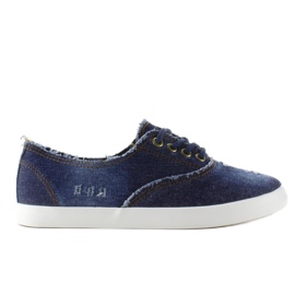 XIN11P Siniset denim oxford lenkkarit tummansininen