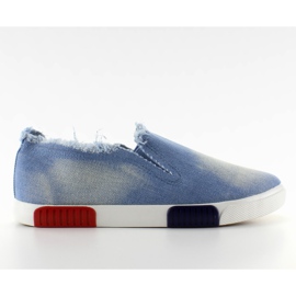 Kengät, joissa on värikäs värillinen pohja BL65 L. Sininen