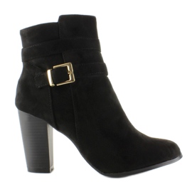 Mokkakorkoiset saappaat SQ06 Musta Mokkakorkoiset saappaat SQ06 Musta