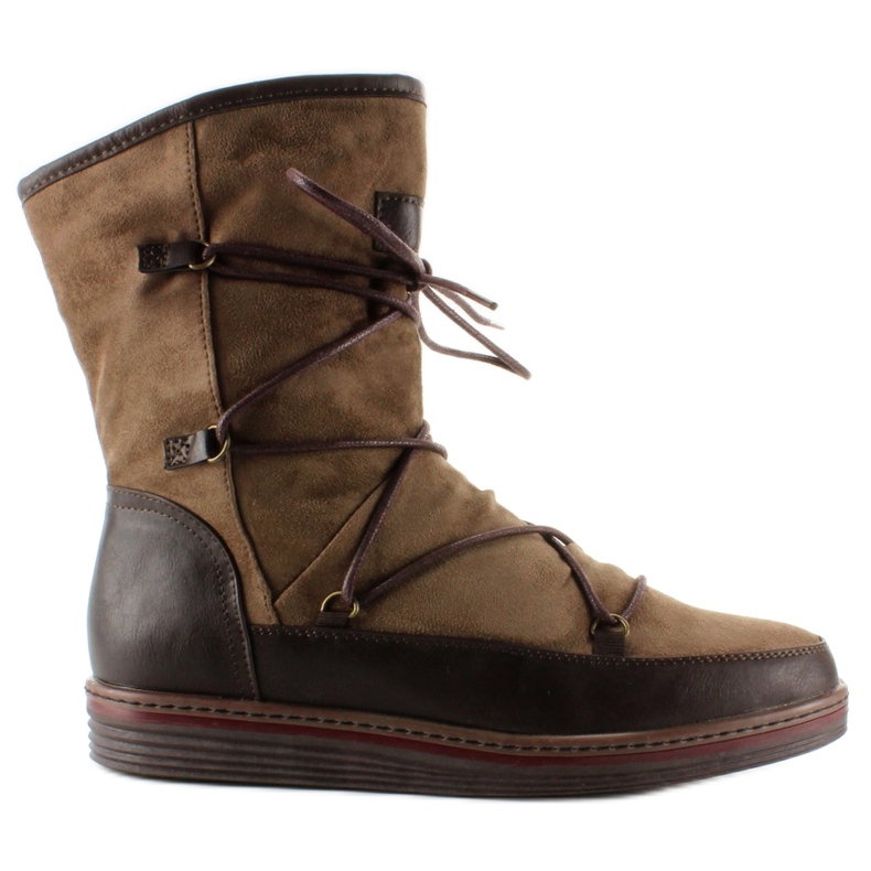 Puolikokoiset mokkanahkasaappaat K1650002 marron ruskea