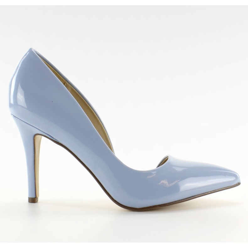 Pastelliväriset epäsymmetriset korkokengät C26P Sininen