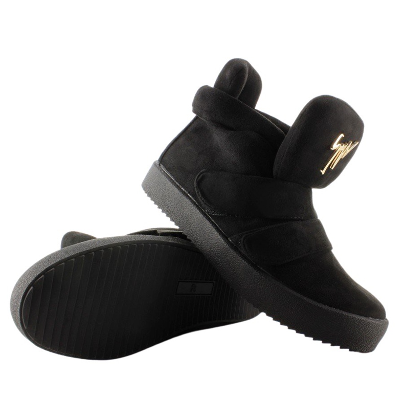 GF-jx29 Mustat mokkanahkaiset tennarit