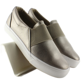 Slip-on lenkkarit NB72P Gun Color kumilla keltainen