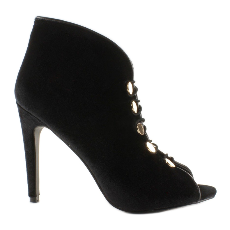 Velvet avoimet varvaspumput 1129 Musta