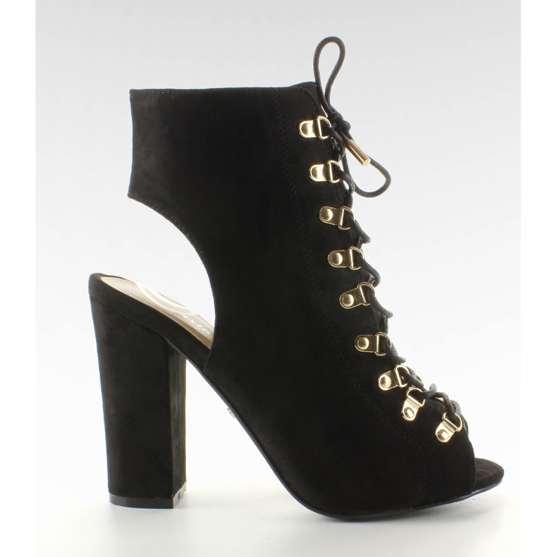 JZ-11P Musta avoin varvasnauhapumput