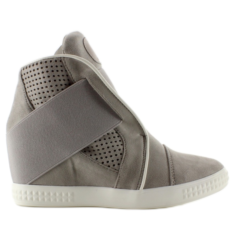 Tennarit valkoisilla reunoilla 1142 D. Harmaa