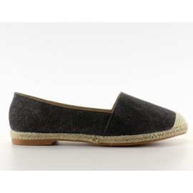 Espadrilles pellavan varpailla JH23P Musta