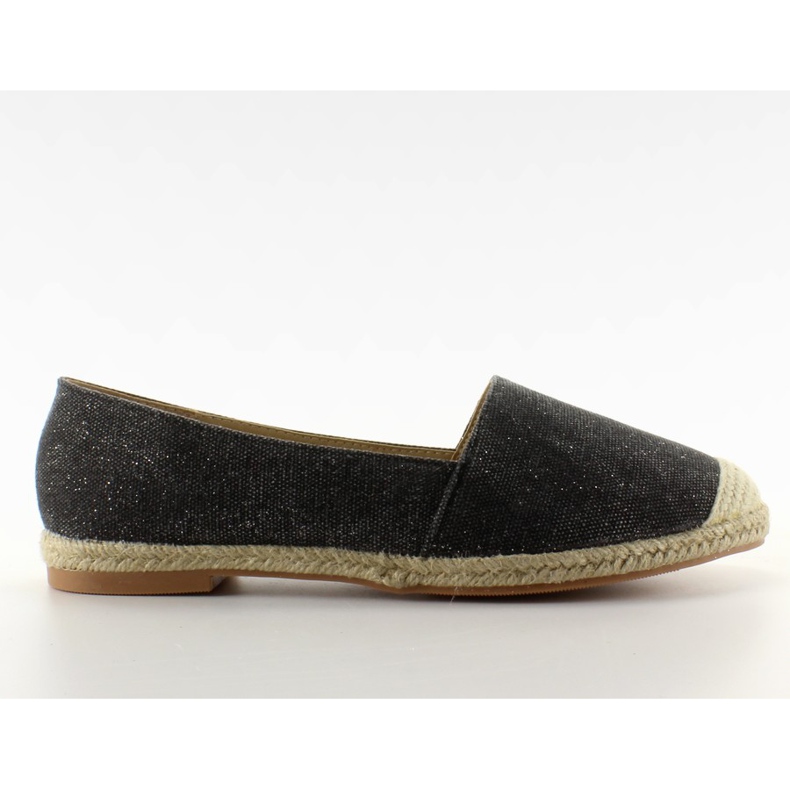 Espadrilles pellavan varpailla JH23P Musta